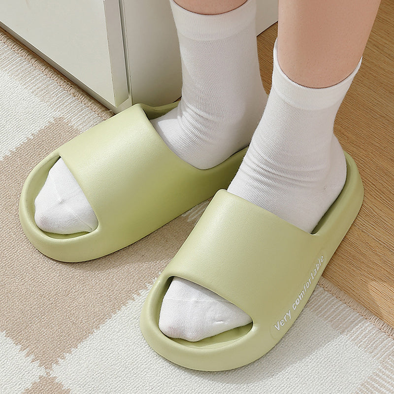 Summer Rhombus Slipper Indoor House Shoes For Men Women Couples Solid Color Non-slip Bathroom Slippers - Chilazexpress Ltd