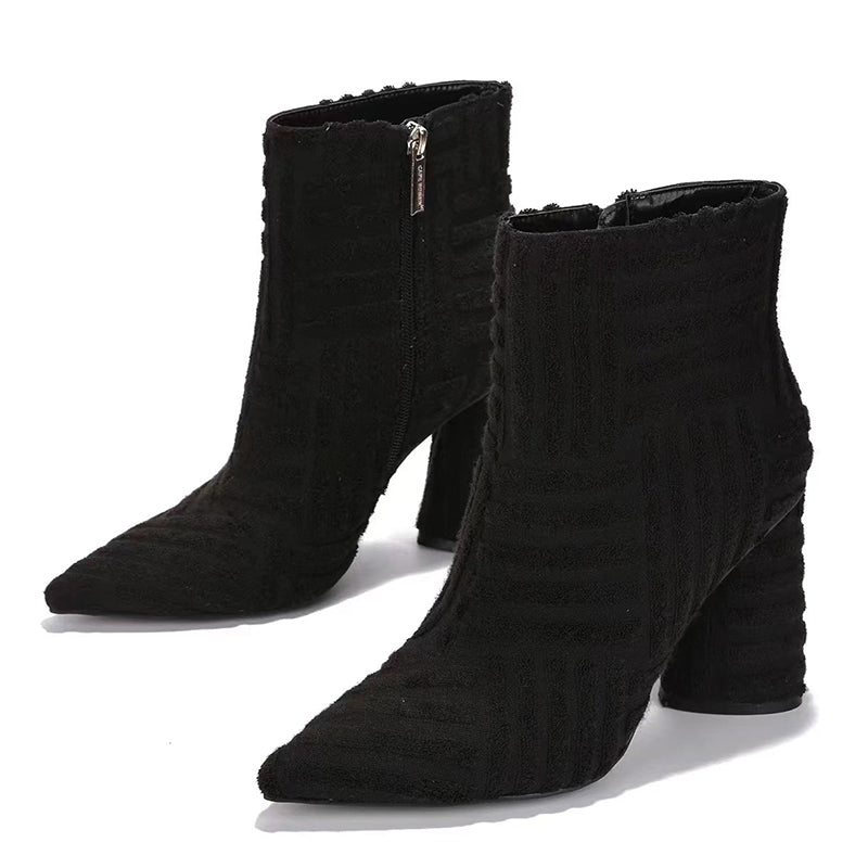 Heeled Boots For Women Fashion Pionted Toe Shoes - Chilazexpress Ltd