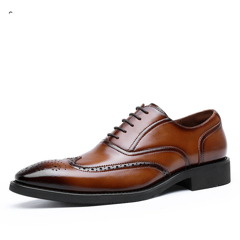 Men's Leather Shoes Shoes Rubber Sole Leather Shoes Oxford Shoes - Chilazexpress Ltd