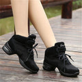 Mesh Dance Shoes For Women Square Dance Shoes Soft-soled Samba And Jazz Shoes - Chilazexpress Ltd