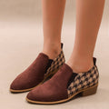 Retro Color-Block Slip-On Shoes For Women - Chilazexpress Ltd