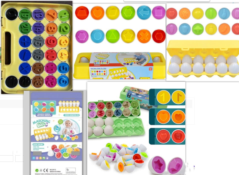 Baby Learning Educational Toy Smart Egg Toy Games Shape Matching Sorters Toys Montessori Eggs Toys For Kids Children - Chilazexpress Ltd