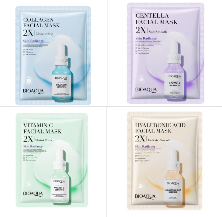 Collagen Face Mask Moisturizing Firming Face Sheet Mask Hyaluronic Acid Facial Masks Beauty Skin Care Gel Skin Care - Chilazexpress Ltd