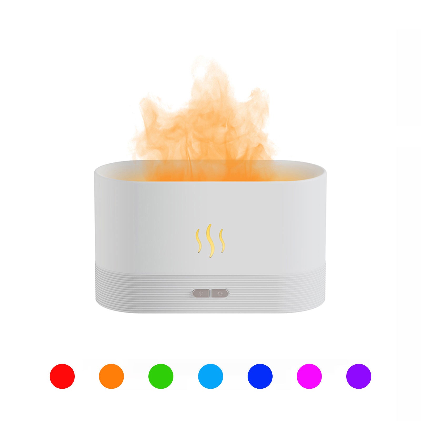 2022 Best Selling USB Ultrasonic Flame Humidifier Led RGB Colorful Essential Oil Fire Flame Aroma Diffuser