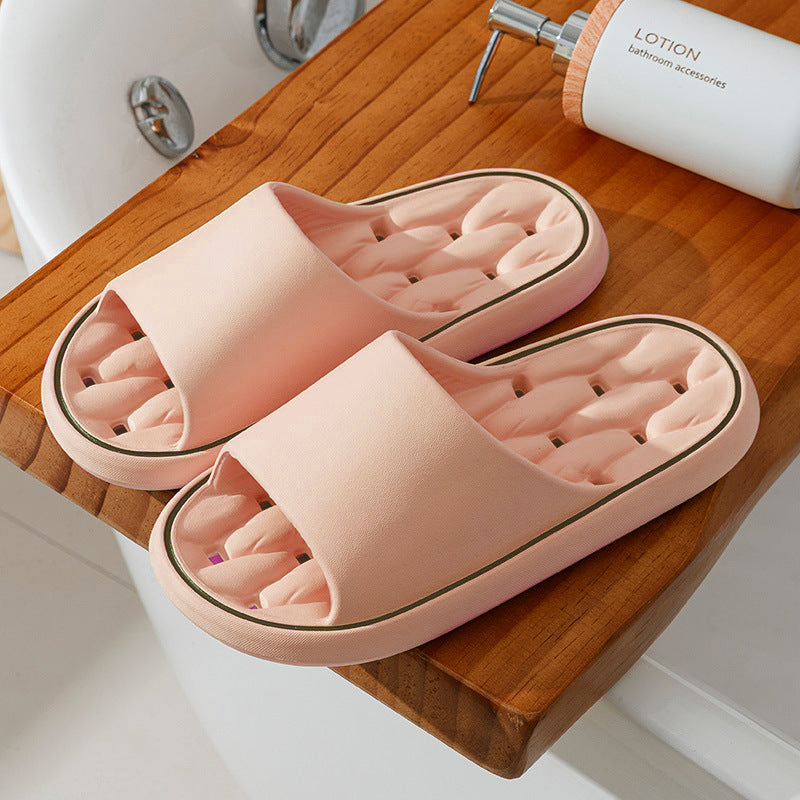 Non-slip Design Bathroom Slippers Home Summer Thick Sole Floor Bedroom House Shoes For Women Men - Chilazexpress Ltd