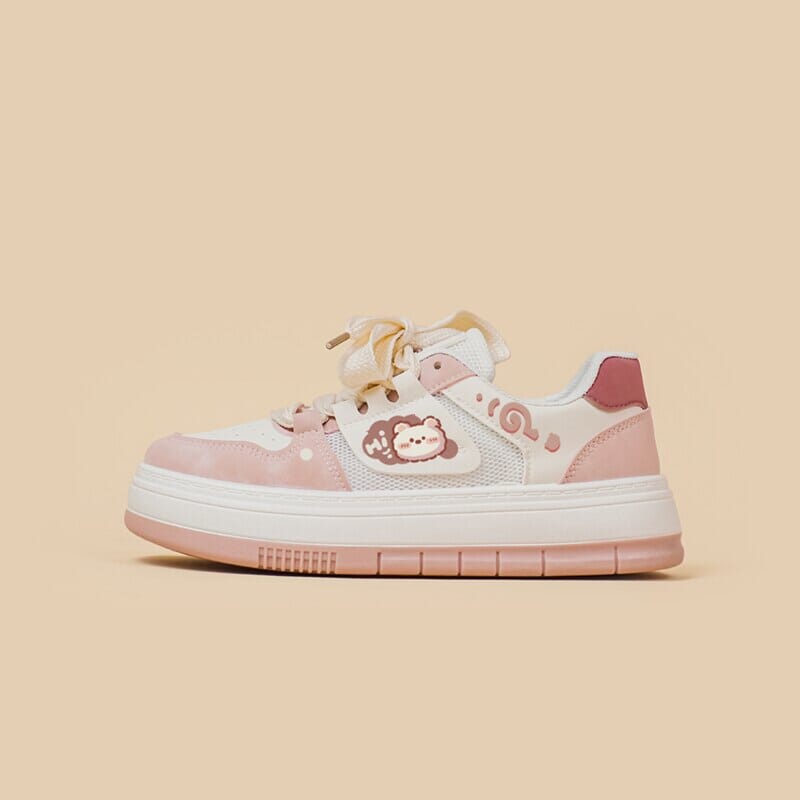 Pink Mesh Panel Shoes For Women - Chilazexpress Ltd