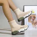 Black Sock Boots For Women Platform Shoes - Chilazexpress Ltd