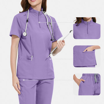 Short Sleeve Medical Scrub Top for Professionals