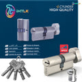 1 Piece Of European Standard Size, 70mm Length Knob Lock Cylinder, Lock Cylinder With 5 Keys, Suitable For Anti-Theft Doors, Office Doors, Stainless Steel Doors, Indoor Doors - Chilazexpress Ltd