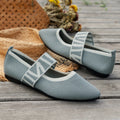 Striped Flats Shoes Fashion Casual Pointed Toe Loafers Lazy Shoes For Women - Chilazexpress Ltd