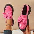 Bow-tie Loafer Shoes For Women Vintage Style - Chilazexpress Ltd