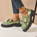Bow-tie Loafer Shoes For Women Vintage Style - Chilazexpress Ltd