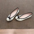 Polka-Dot Bowtie Flat Shoes For Women - Chilazexpress Ltd
