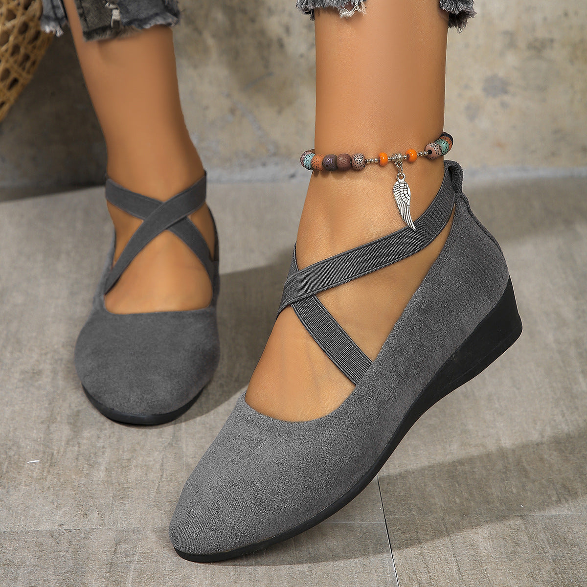Pointed Toe Wedge Sports Casual Shoes For Women - Chilazexpress Ltd