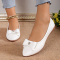 Bowknot Flats Shoes Fashion Casual Pointed Toe Loafers For Women Lazy Shoes - Chilazexpress Ltd