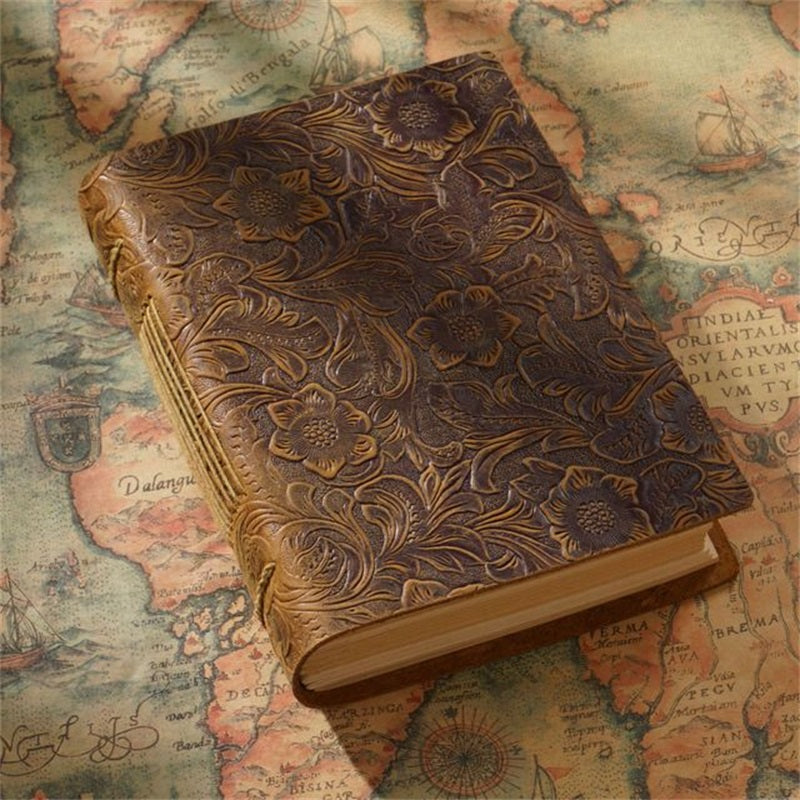 Handmade Sketchbook Cowhide Notebook Retro Leather Notebook Creative Notebook Diary Gift