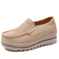 Thick-soled Flat Shoes Anti-slip Suede Height Increasing Shoes For Women - Chilazexpress Ltd