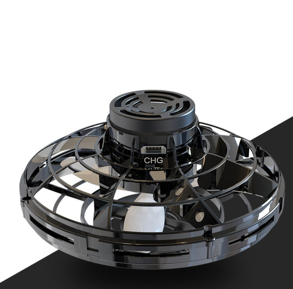 Mini Fingertip Gyro Interactive Decompression Toy Drone LED UFO Type Flying Helicopter Spinner Toy Kids - Chilazexpress Ltd
