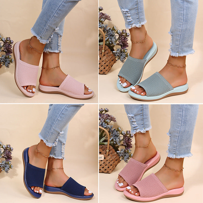 Women Shoes Summer Flat Sandals Casual Indoor Outdoor Slipper For Beach Shoes - Chilazexpress Ltd