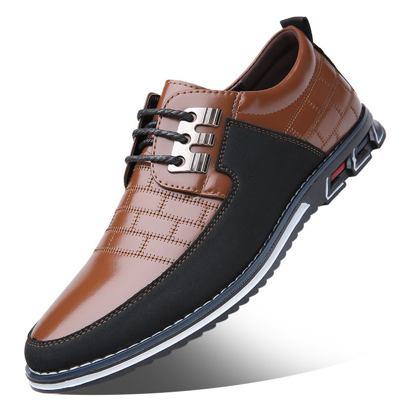 Oversized Men's Shoes Leather Shoes Youth Shoes Soft Bottom - Chilazexpress Ltd