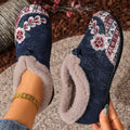 Flat Bottom Embroidery Cotton Shoes For Women - Chilazexpress Ltd