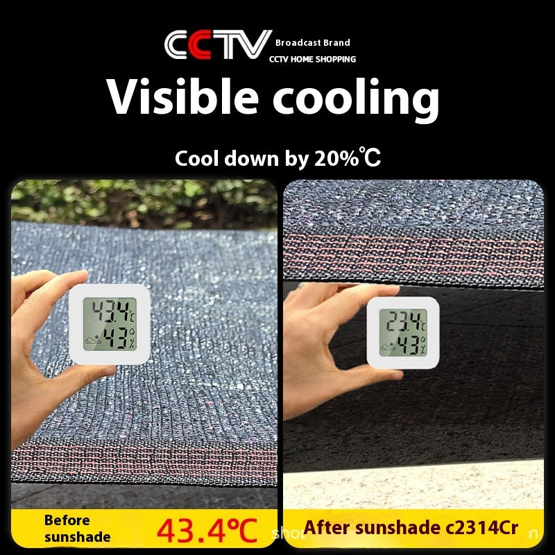 Agricultural Greenhouse Courtyard Sunshade Vegetable Insulation Black Sunshade Net