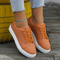 Cutout Flat Shoes Lace-up Hollow Out Walking Shoes For Women Loafers - Chilazexpress Ltd