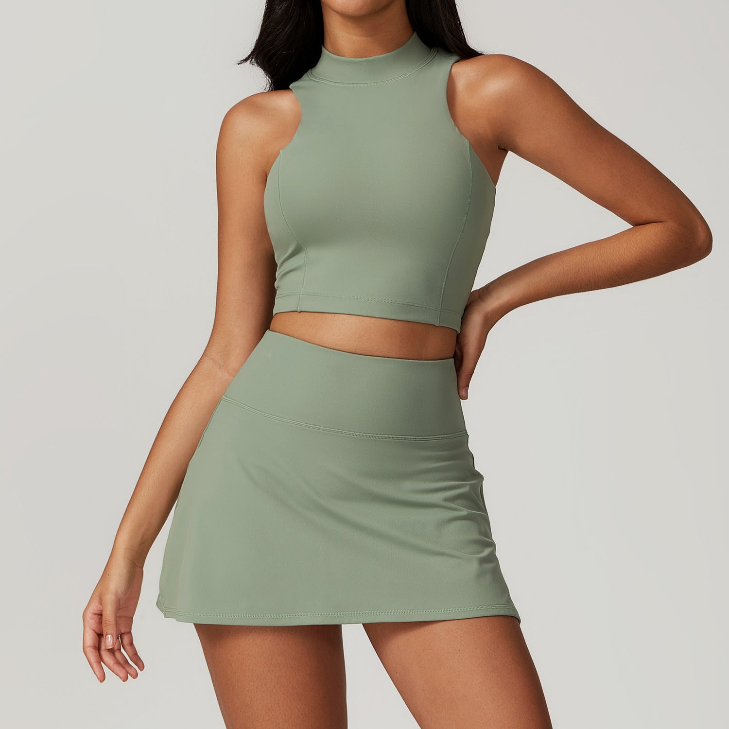 Tight Back Yoga Suit Outer Wear Casual Fitness Running Sports Skirt - Chilazexpress Ltd