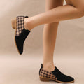 Retro Color-Block Slip-On Shoes For Women - Chilazexpress Ltd