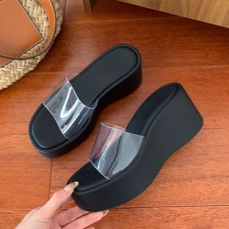 Womens Stylish Clear Strap Sandals