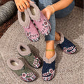 Flat Bottom Embroidery Cotton Shoes For Women - Chilazexpress Ltd