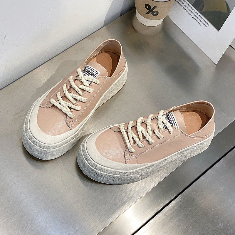 Thick-soled Flats Shoes Women Fashion Casual Soft Cozy Shoes For Students - Chilazexpress Ltd