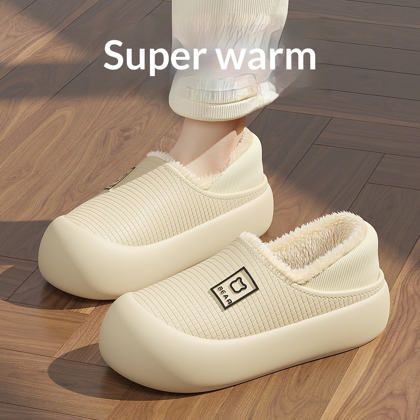Indoor Waterproof Warm Cotton Shoes For Women - Chilazexpress Ltd