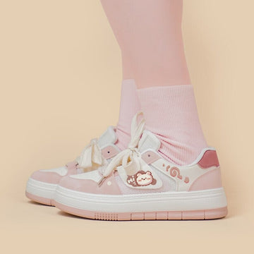 Pink Mesh Panel Shoes For Women - Chilazexpress Ltd