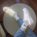 Reflective White Shoes For Men And Women Sneaker - Chilazexpress Ltd