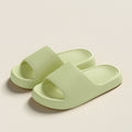 Solid Thick-soled Home Slippers Summer Non-slip Floor Bathroom Slipper For Women Men's House Shoes - Chilazexpress Ltd
