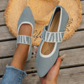 Striped Flats Shoes Fashion Casual Pointed Toe Loafers Lazy Shoes For Women - Chilazexpress Ltd