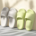 Solid Thick-soled Home Slippers Summer Non-slip Floor Bathroom Slipper For Women Men's House Shoes - Chilazexpress Ltd