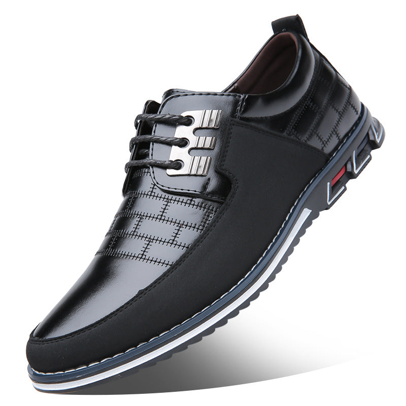 Oversized Men's Shoes Leather Shoes Youth Shoes Soft Bottom - Chilazexpress Ltd