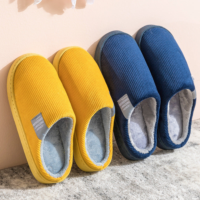 Corduroy Slippers For Women Home Shoes Men Women Couple - Chilazexpress Ltd