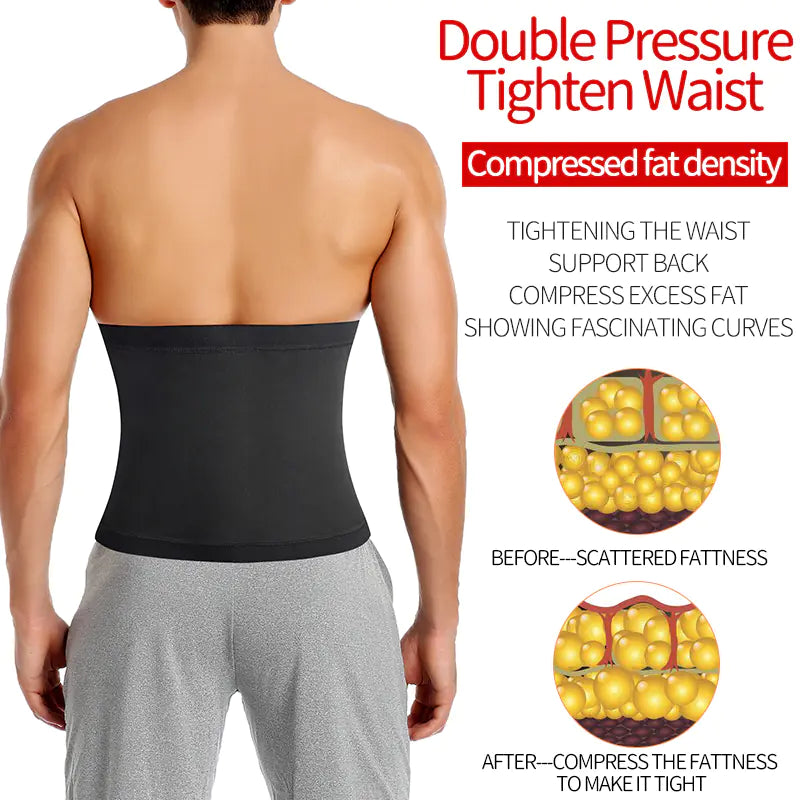 Men's Sauna Body Shaper Waist Trainer Slimming Belt - Chilazexpress Ltd