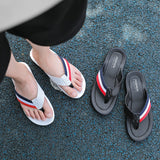Summer Outdoor Beach Classic Black Flip Flops Slippers for Men