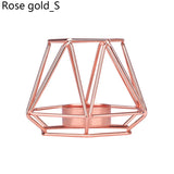 Nordic Style Decoration  Wrought Iron Geometric Candle Holders
