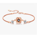 Silver Double Heart Projection Bracelet for Ladies - Chilazexpress Ltd