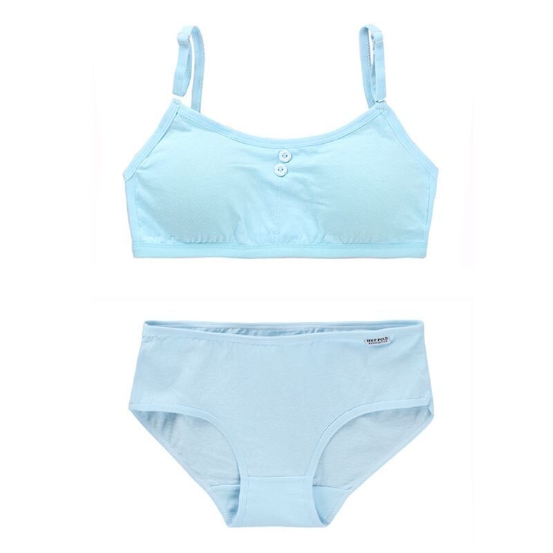 Girls Bra Cotton Underwear for Teenager Training Bra Set for Student P –  Chilazexpress Ltd