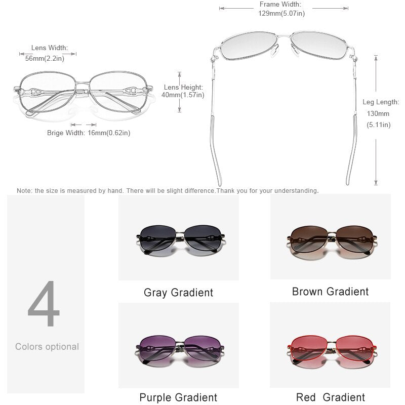 Polarized Gradient Fashion Trending Sun Glasses For Ladies