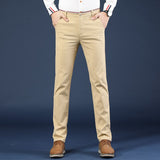 Men&#39;s Pants Classic Business Office Casual Pants Four Seasons Can Wear High Quality Slim Fit Casual Pants Men&#39;s Trousers