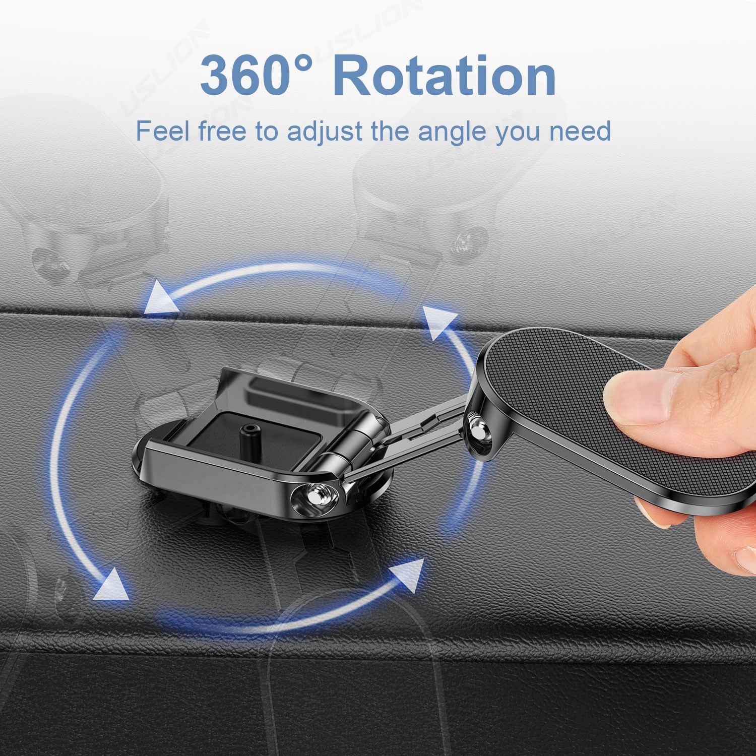 720 Rotate Metal Magnetic Car Phone Holder Foldable Universal Mobile Phone Stand Air Vent Magnet Mount GPS Support For iPhone 14