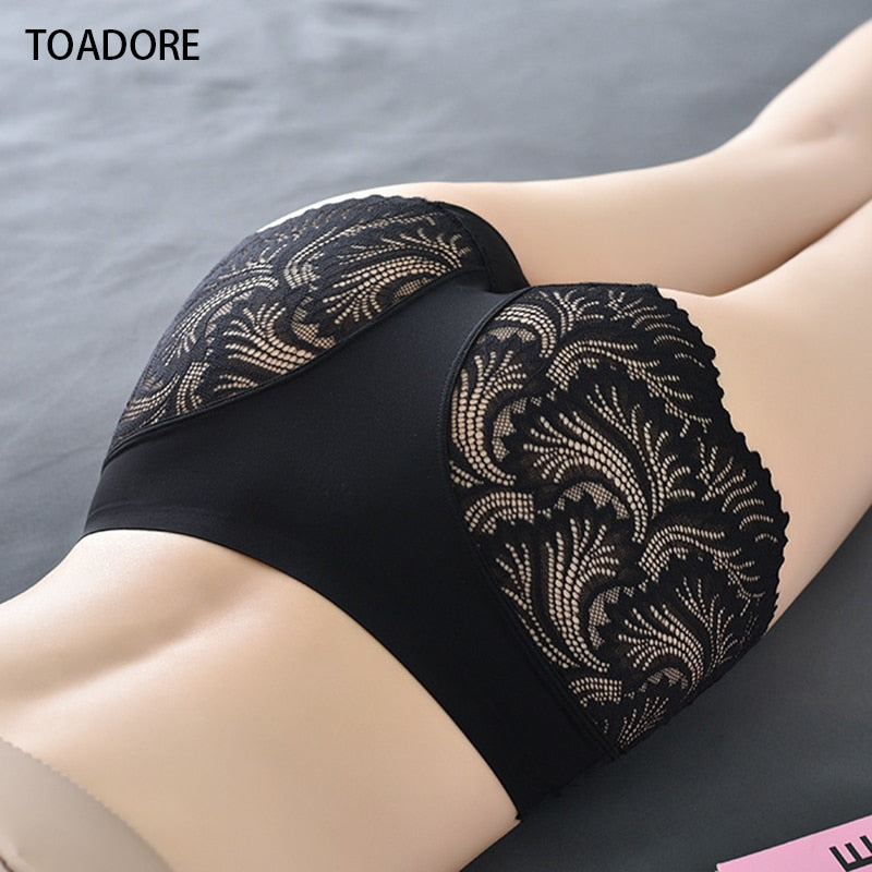 Women&#39;s Seamless Underwear Female Panties Quality Lace Antibacterial Woman Mid Waist Soft Silk Panty Underpants Bragas Mujer