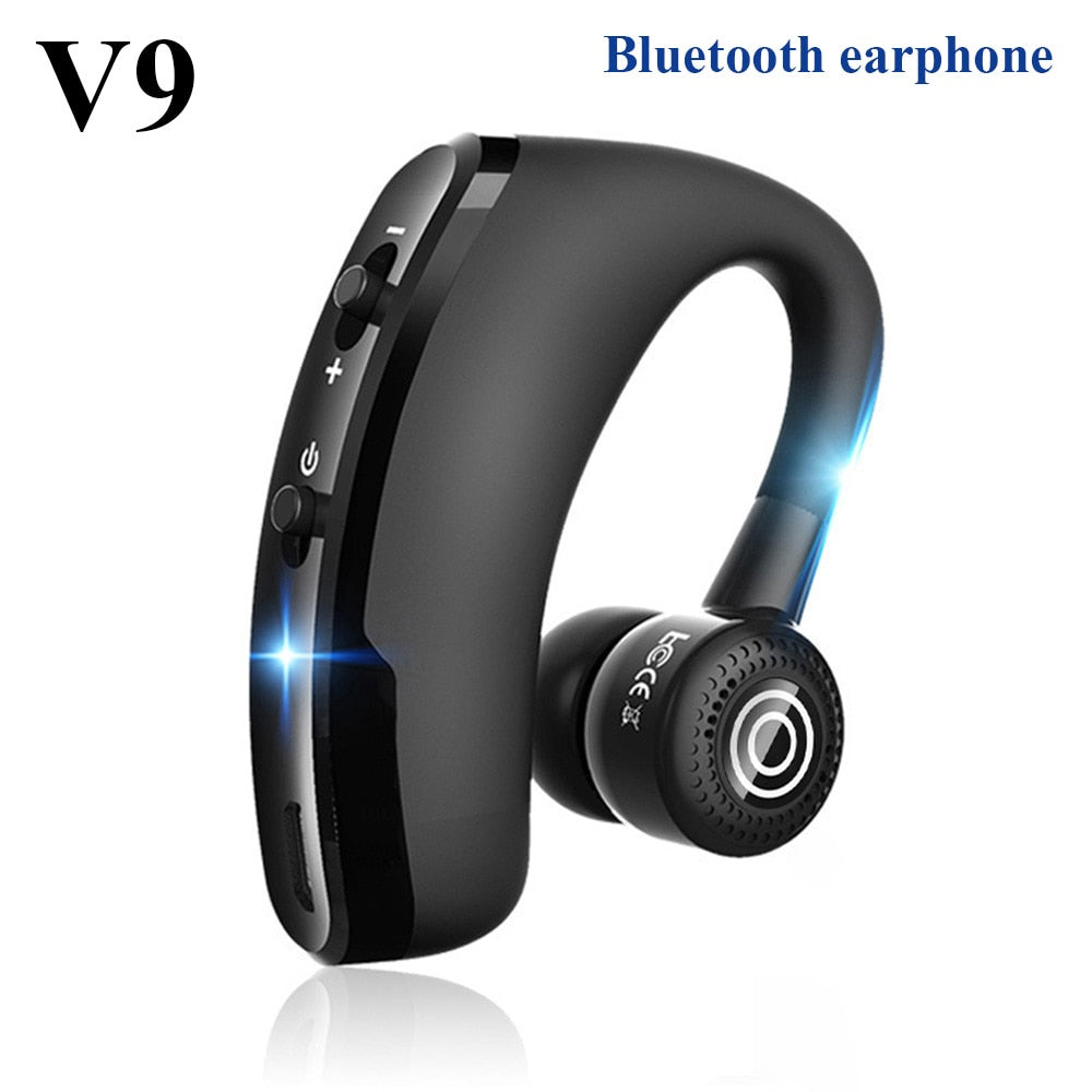V9 earphones Bluetooth Handsfree wireless Drive Call Sports earphones for iphone Samsung
